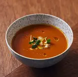 トマトと人参のスパイススープ / Tomato & Carrot Spiced Soup(RAW SOUP 学芸大学)