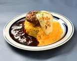 コク旨カレー＆炙りチーズ＆ハンバーグオムライス Umami-rich curry sauce ＆ cheese ＆ hamburg（＆たまごTOKYO 西荻窪店）
