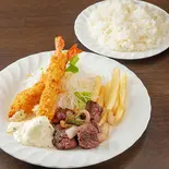 カットステーキ＆エビフライ（クラーク亭北12条店）