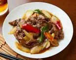 牛肉の黒胡椒炒め Beef Black Pepper Stir-Fry（心意）