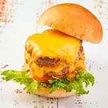 ダブルチーズハンバーガー（Blue+）