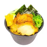 鶏めし〈ガーリックオリーブ醤油〉チキンスープ付（鶏そば かぐら屋 西新宿店）