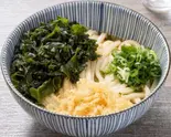 わかめうどん（自家製麺うどん 下かまた村）