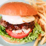 テリヤキエッグバーガー【フライドポテト付き】（Over Drive Burger）