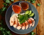 【スパイシー】しっとりむね肉カオマンガイ [Spicy]Khao Man Gai(Chicken Breast)（からだ喜ぶ！東京カオマンガイ 名楽町店）