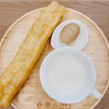中国豆乳(無糖)+サクふわ揚げパン+茶葉卵 (豆浆+油条+ 茶叶蛋)（豆早点GINZA）