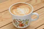ホットカプチーノ（Flying mush cafe）