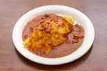 なすとひき肉のトマトソースオムライス（ひだまりカフェひまわり）