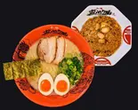 味玉らーめん＆にんにくチャーハンセット Aji-tama Ramen ＆ Garlic Fried Rice Set（ラー麺ずんどう屋 尼崎店）