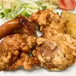 手作り唐揚げ定食（喫茶 たんぽぽ）