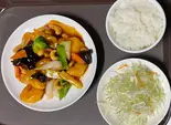 エビとカシューナッツ炒め定食（海鴎舫）
