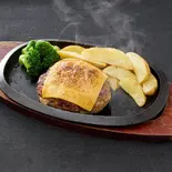 チーズハンバーグ200g(肉汁牧場チャックステーキ KING 大橋店)