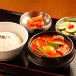 純豆腐チゲ定食（セマウル食堂 上野店）
