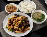 【ランチ】鶏肉と唐辛子炒め定食（本格中華料理 四季ボウ坊）