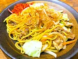 屋台風のソース焼きそば(餃子工房ちびすけ 梅田総本店)