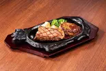 サーロインステーキ150g＆ビーフ100%ハンバーグ（フォルクス 博多駅南店）