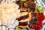 Jerk Chicken with Rice ジャークチキンウィズライスL（【自家製唐揚げ弁当とタコライス】天下泰平酒場 北口2号店）