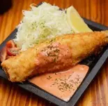 北海道産真ほっけの半身揚げ Fried Hokkaido Atka Mackerel Half（串揚げあげあげ中井店）