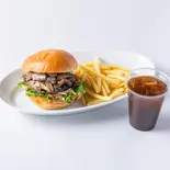 きのこバーガー ドリンクセット（【朝食とハンバーガーのお店】To B）