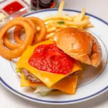 チーズバーガーセット(リバーサイドレストランBIBI)