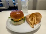 チーズバーガーセット（スフレファクトリー）