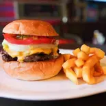 チーズバーガーセット（FLASHBACK CAFE）