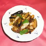 麻婆茄子(中華料理 万里)
