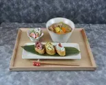 豚汁定食+創作いなり寿司（cafe そのまま）