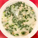豚挽肉と青菜の中国田舎おかゆ（永利 池袋西口店）