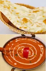 バターチキンカレー セット(インド・ネパール料理 ニューマハラジャ三鷹店)
