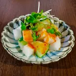長芋と胡瓜のやみつきピリ辛和え（酒と肴 めから鱗）