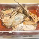 活タイあら炊き（堺魚市場寿司）