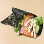 【手巻】生サーモンとアボカドのサラダ巻（すし魚銀 JR千葉駅前店）