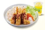 ハニーガーリックチキンライスセット（bb.qオリーブチキンカフェ JR天満駅前店）