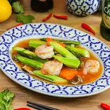 エビとアスパラガス炒め Shrimp ＆ Asparagus Stir-Fry（タイ＆インド料理コヒヌール二号店）