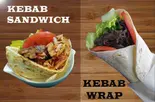 チキンラップ+サンドイッチ Chicken wrap + sandwich（EFLIF KEBAB 白楽店）