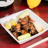 鶏ハラミ ネギ入り(タレ) Grilled Chicken Skirt Steak with Green Onion (Sauce)（宮崎郷土料理 どぎゃん）