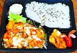 海老マヨチリソース炒め弁当(餃子工房ちびすけ 梅田総本店)