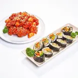 ヤンニョンチキン(250g)＆日替りキンパセット/Chicken＆Gimbap Set（麻薬キンパ）