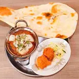 チキンティカ2個1カレーライスorナンセット【CHICKENTIKKA2P with 1CURRY.Nan or Rice Set】（スターケバブインドカレーハラル専門店）