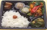 白身魚の甘酢ソース、豚角煮弁当(北京飯店(大和本店))