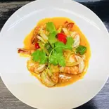 海老と野菜のピリ辛サテ炒め TÔM XÀO SATE（KOIベトナムフォー）