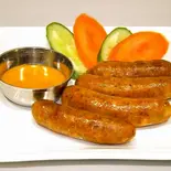 バジルソーセージ 4p Basil sausage（亜細亜食堂ミルチ 生田店）