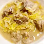 白菜漬け物と冷凍豆腐と豚スペアリブの煮込み 唐辛子入り（中華食府金悦）