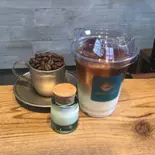 珈琲屋さんのカフェ・オ・レ アイス Rサイズ 300ml（築地 Mejicafe）