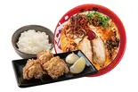 赤辛牛じゃんラーメン唐揚げ(3個)ライスセット(ラーメンまこと屋 新所沢店)