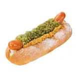 焼きたてドッグ/たっぷりピクルス Freshly Baked Hot Dog with Plenty of Pickles（カフェ・ベローチェ 博多駅筑紫口店）