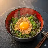 とりそぼろ丼【卵黄のせ】（Harukiん家）