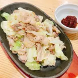 豚バラ鉄板焼肉単品(塩だれ)【辛みそ】（鉄板焼肉専門店 スタミナ亭）