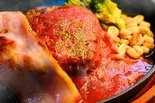 ベーコントマトソース和牛ハンバーグ ライス付き（【和牛ハンバーグステーキ弁当】GOD OF MEAT～南阿佐ヶ谷店～）